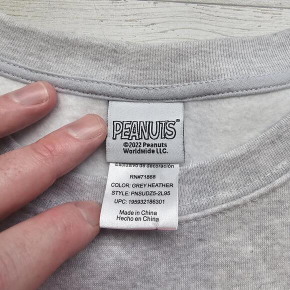 Peanuts Light Up Christmas Holiday Sweater Crew Neck Sz XL Snoopy Charlie Brown - Picture 6 of 9